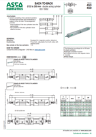 453 &amp; 450 SERIES: BACK-TO-BACK 32 TO 200MM DOUBLE ACTING CYLINDER ISO 15552